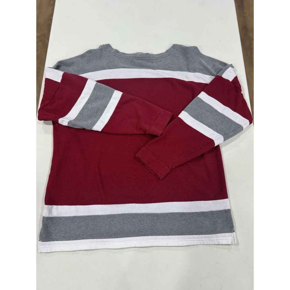 VICTORIA'S SECRET PINK W 5th & Ocean INDIANA V-Neck Sweatshirt Size L (AP0750)